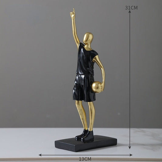 Basketbollspelare Heminredning Ornament för Sportentusiaster