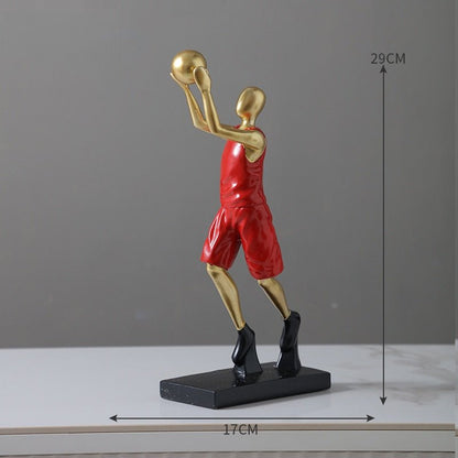 Basketbollspelare Heminredning Ornament för Sportentusiaster