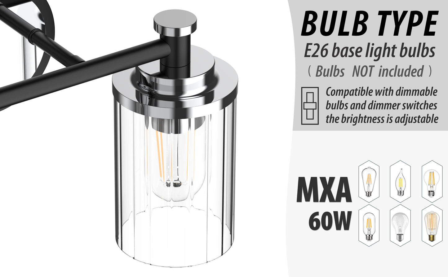 LumiWarm Dimbart Badrumslampa