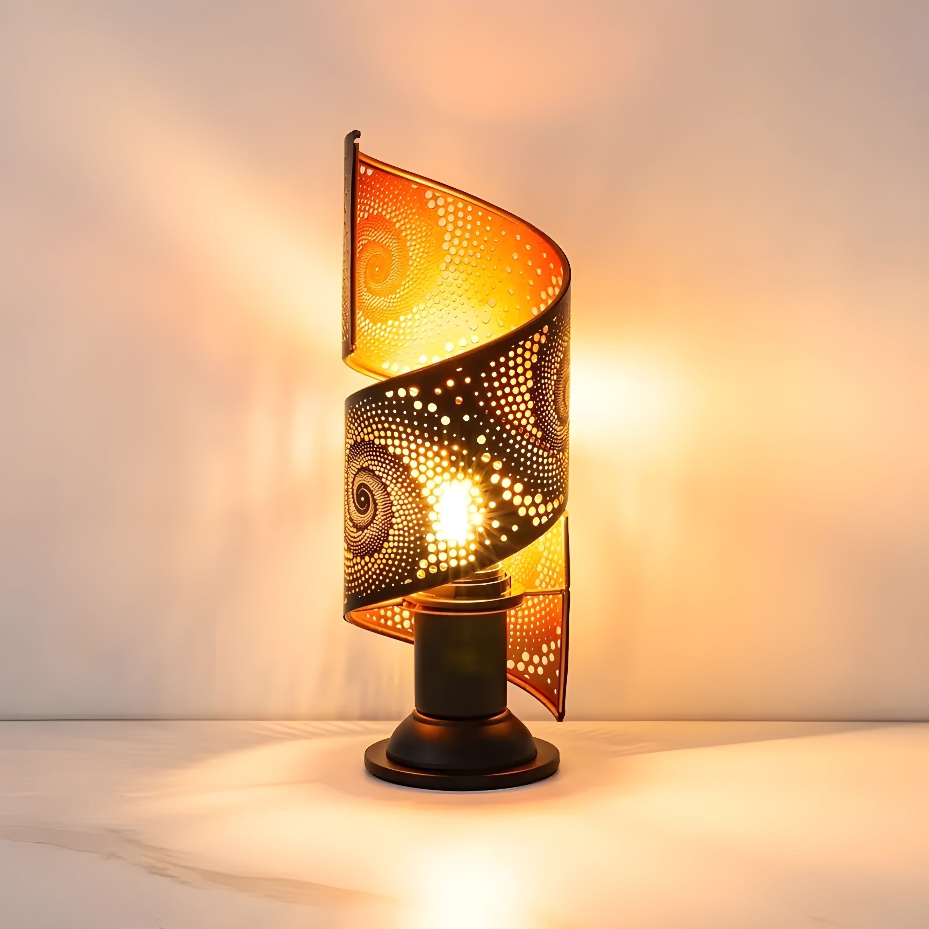 GlowCharm Light - Modern metall LED-bordlampa