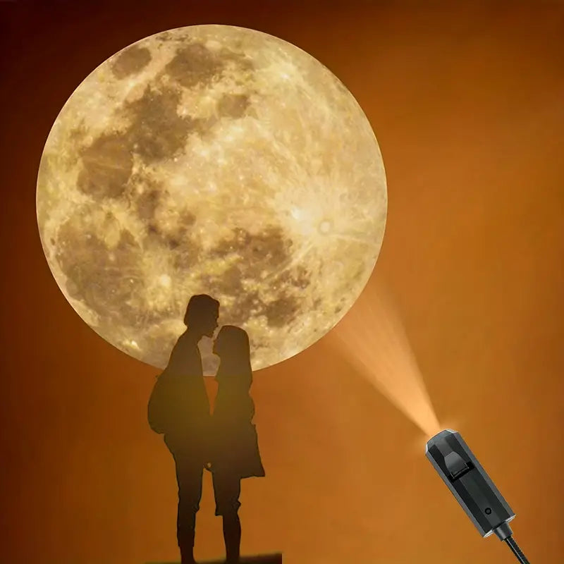 Projektionslampa Jorden och Månen – Stämningsfull takbelysning för ditt hem