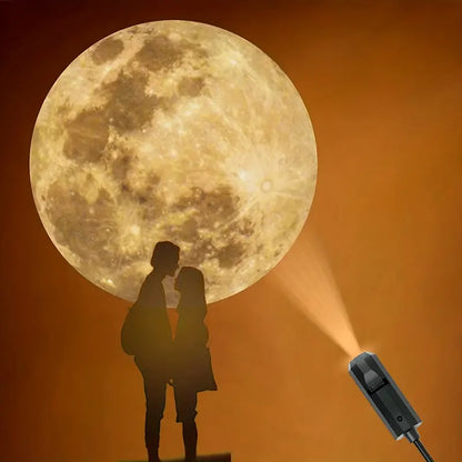 Projektionslampa Jorden och Månen – Stämningsfull takbelysning för ditt hem