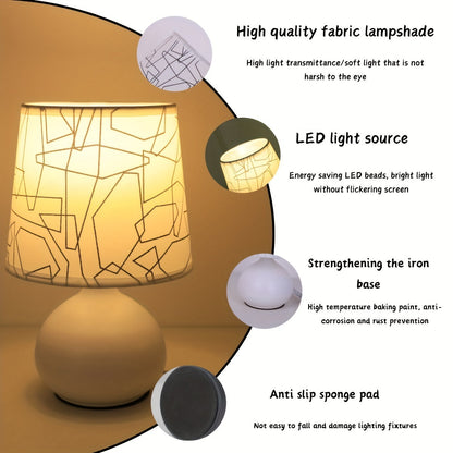 Geometrisk Stil Bordslampa - Modern och Atmosfärisk