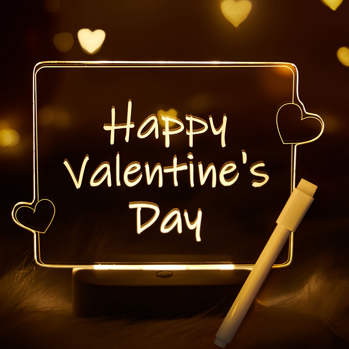 LoveGlow - USB 3D Kärlekshjärta Nattlampa