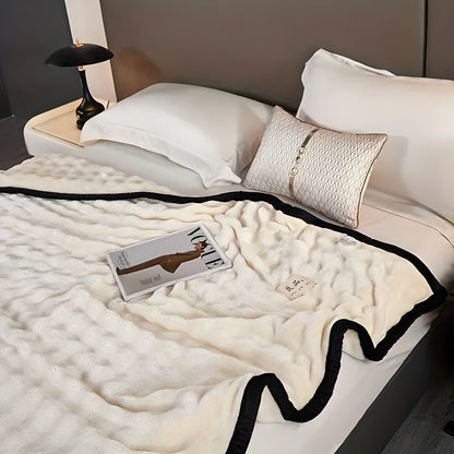 SoftSerenity Sängkläder Set - Lyxig Kaninfäll Plyschfilt