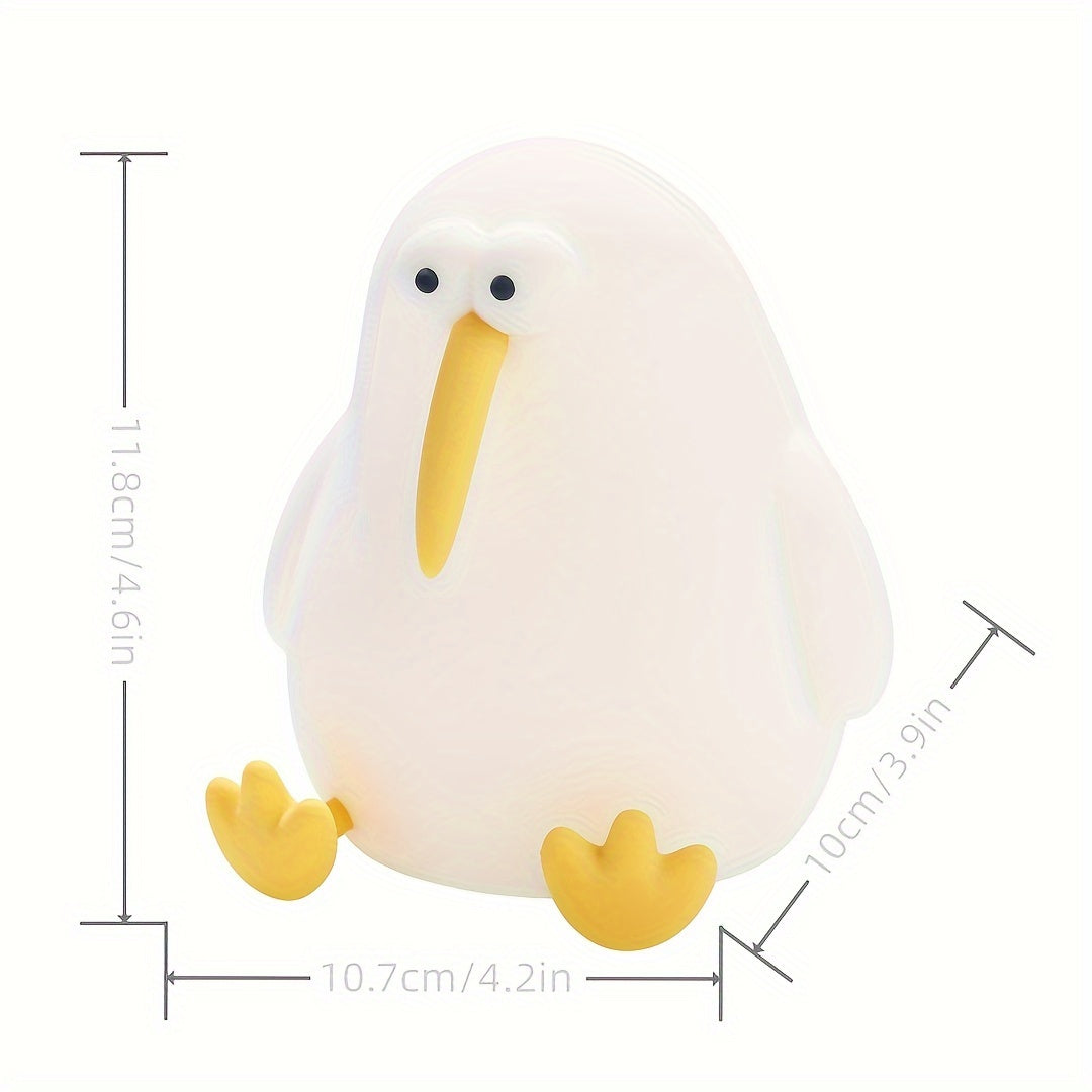 KiwiGlow - KiwiBird LED Nattlampa, USB-uppladdningsbar med dimbar touchsensor