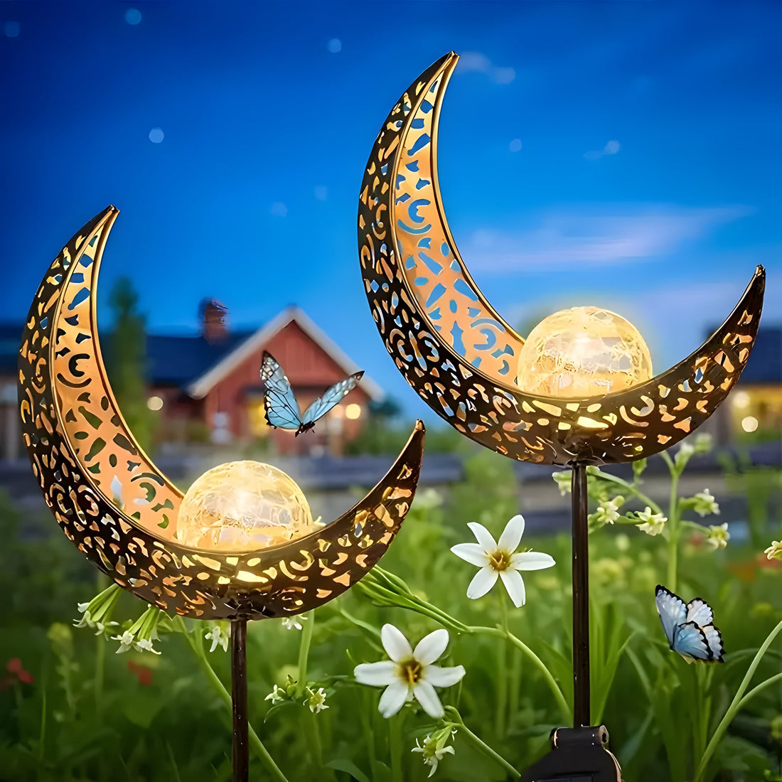 AuroraMeadow Light – Dekorativ solcells trädgårdslampa