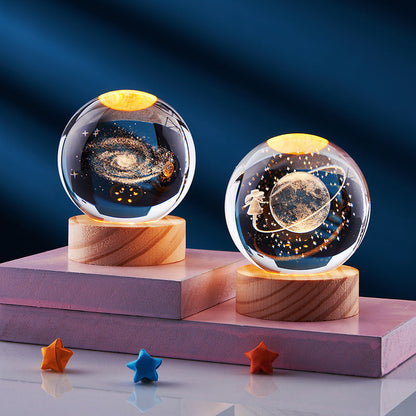 CrystalLight - 3D Kristall Nattlampa
