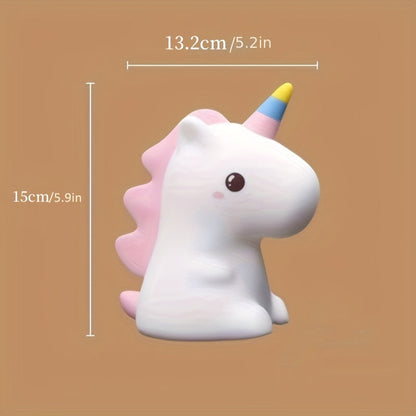 UnicornGlow - Varmt Enhörnings Nattlampa med 7 Färger och Ögonskydd