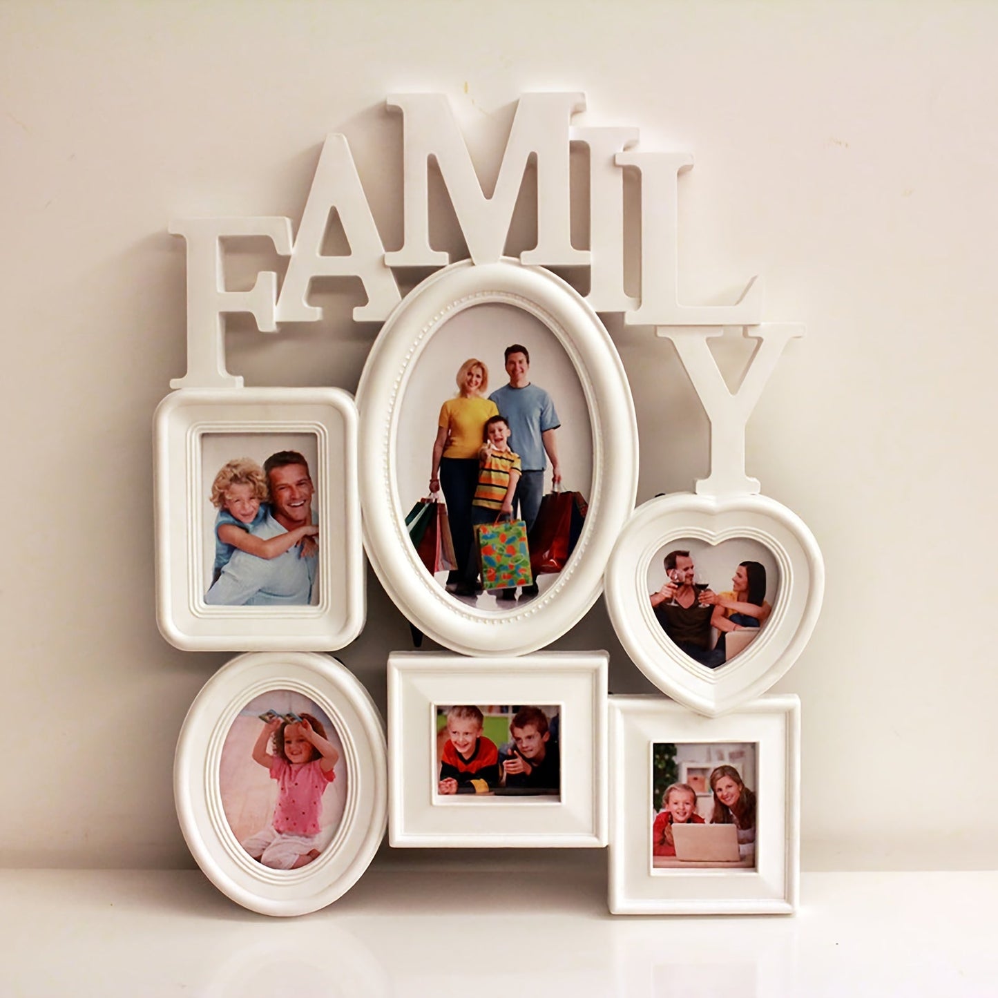 Väggkonst Familjefotoframeset Collage