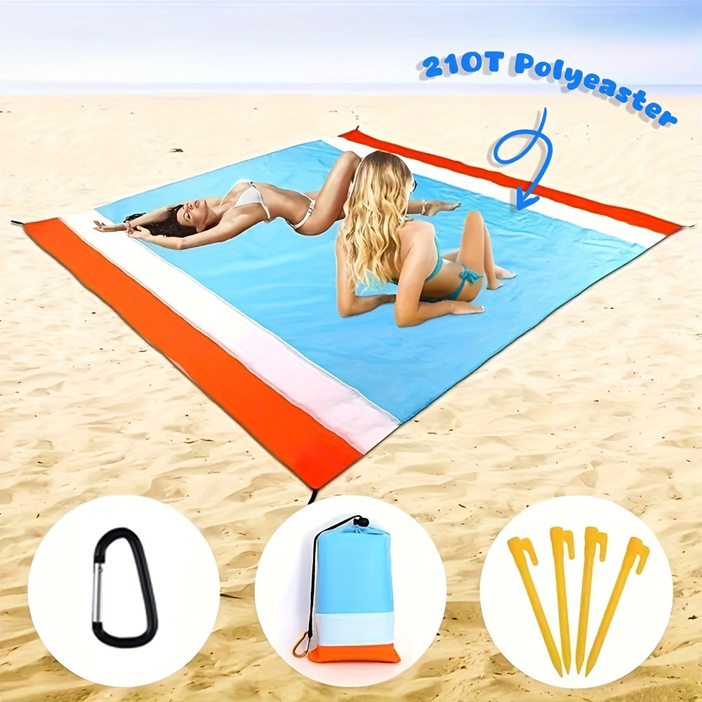 Vattentät Strandfilt | Sandfri Utomhusmatta för Camping