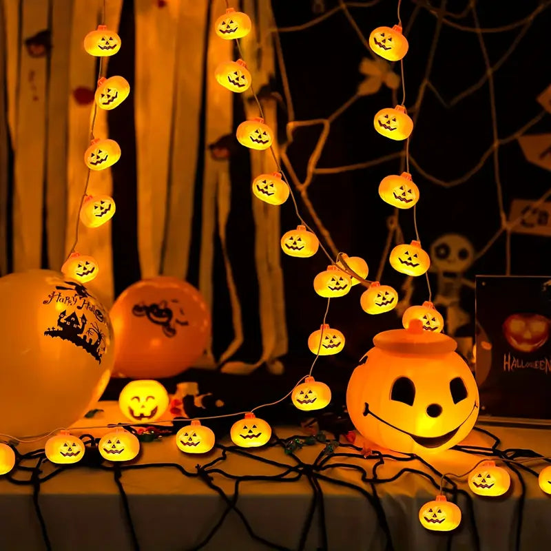 Halloween Pumpa Ljusserie – LED Dekoration för inomhus &amp; utomhus
