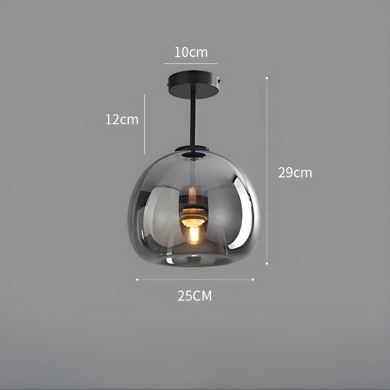 LustroCeil Light - Minimalistisk Glas-Taklampa
