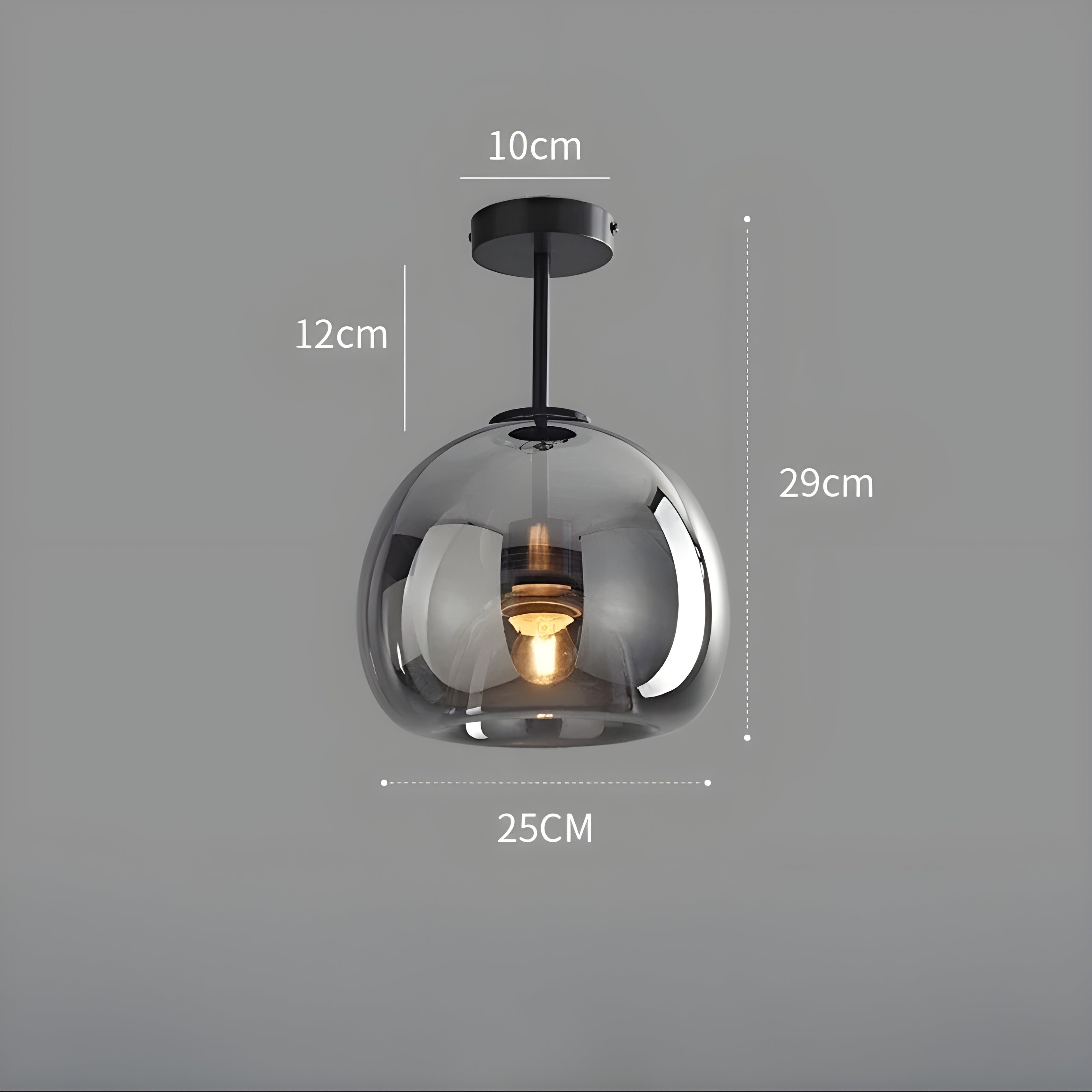 LustroCeil Light - Minimalistisk Glas-Taklampa