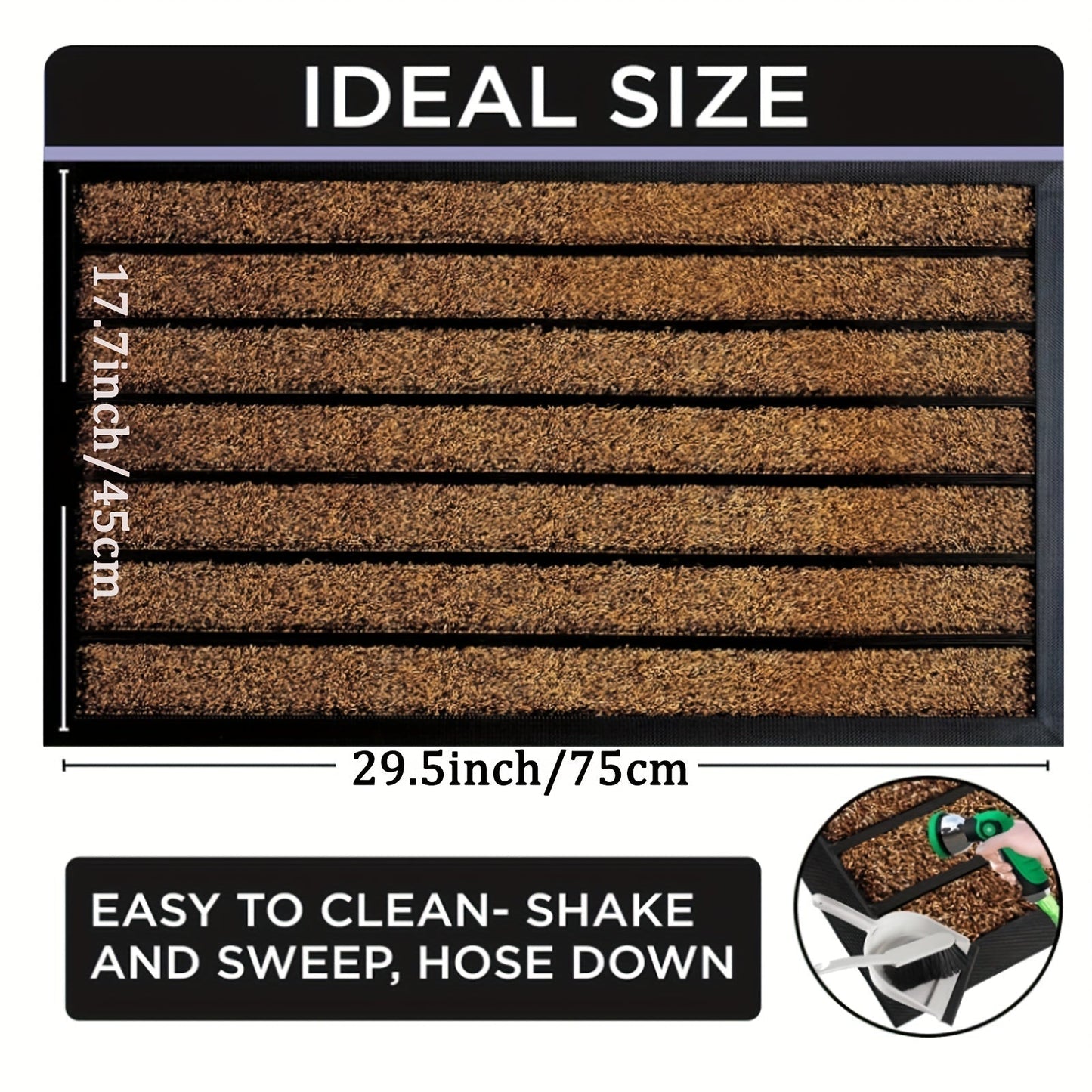 Ultra Hållbar Dörrmatta – Absorberar Smuts och Skyddar Ditt Hem