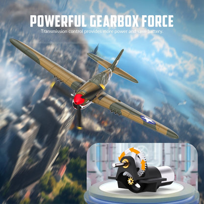 Fjärrstyrd flygplan med lätt stabiliserad flygning