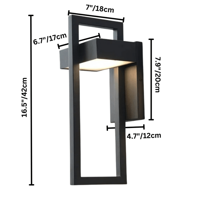 ARCORA – Modern utomhusvägglampa med LED &amp; väderskydd