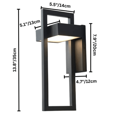 ARCORA – Modern utomhusvägglampa med LED &amp; väderskydd