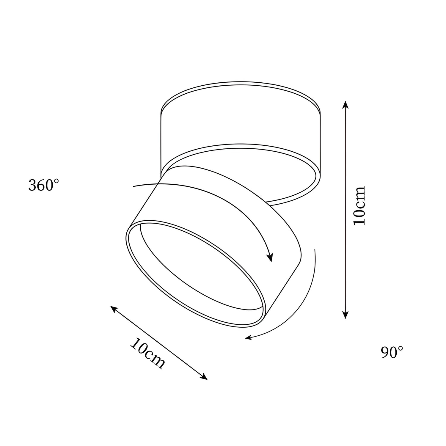 BeamShift Light – Fällbar Taklampa