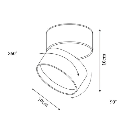 BeamShift Light – Fällbar Taklampa