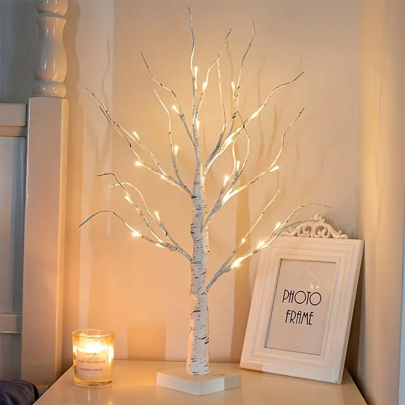 2-pack LED björkträd lampor (24 LEDs) – jul- &amp; dekobelysning