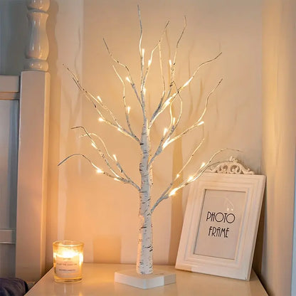 2-pack LED björkträd lampor (24 LEDs) – jul- &amp; dekobelysning