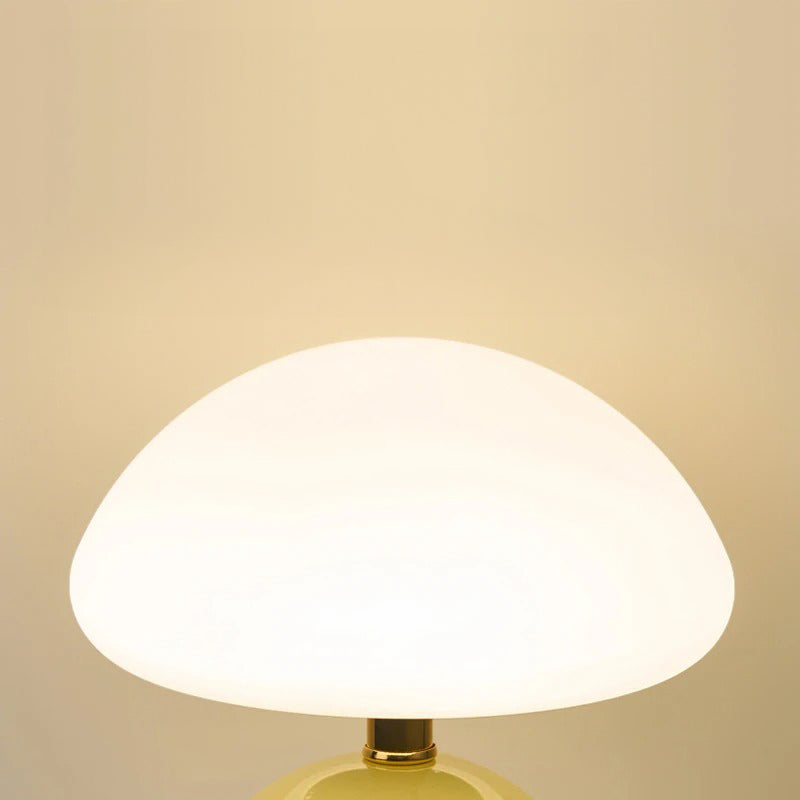 LumiGlass - Modern LED Bordslampa med Glasskärm | Dimbar &amp; Energibesparande