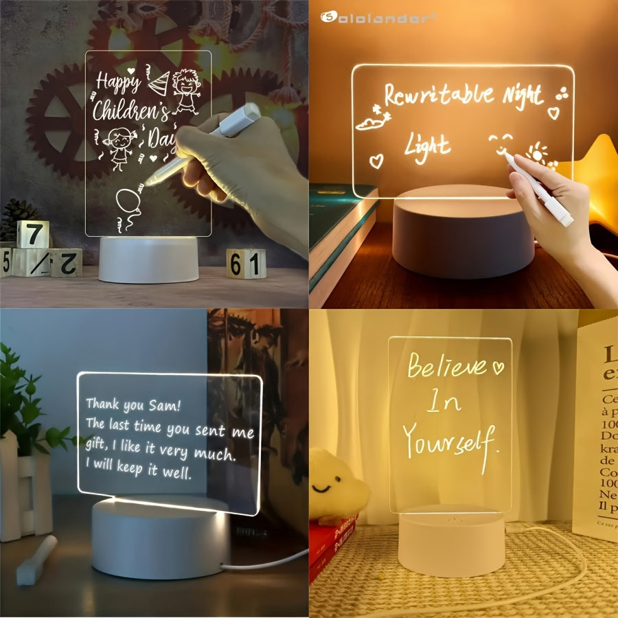 LumiBoard - Modern LED Skrivtavla Bordslampa med Penna