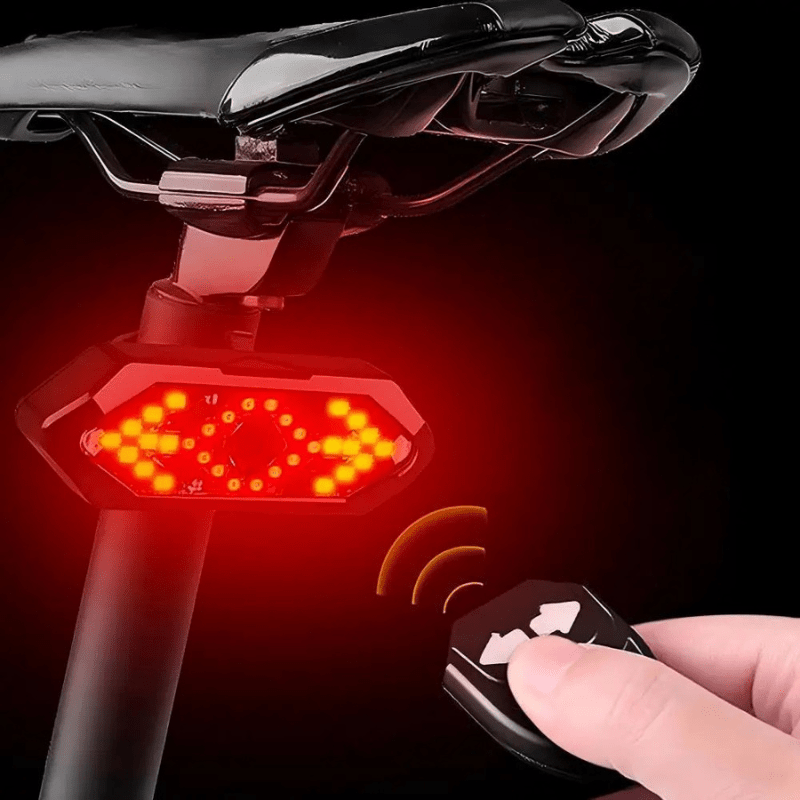 BikeGuard Light - Uppladdningsbart cykelbakljus med fjärrkontroll och 32 LEDs för maximal säkerhet