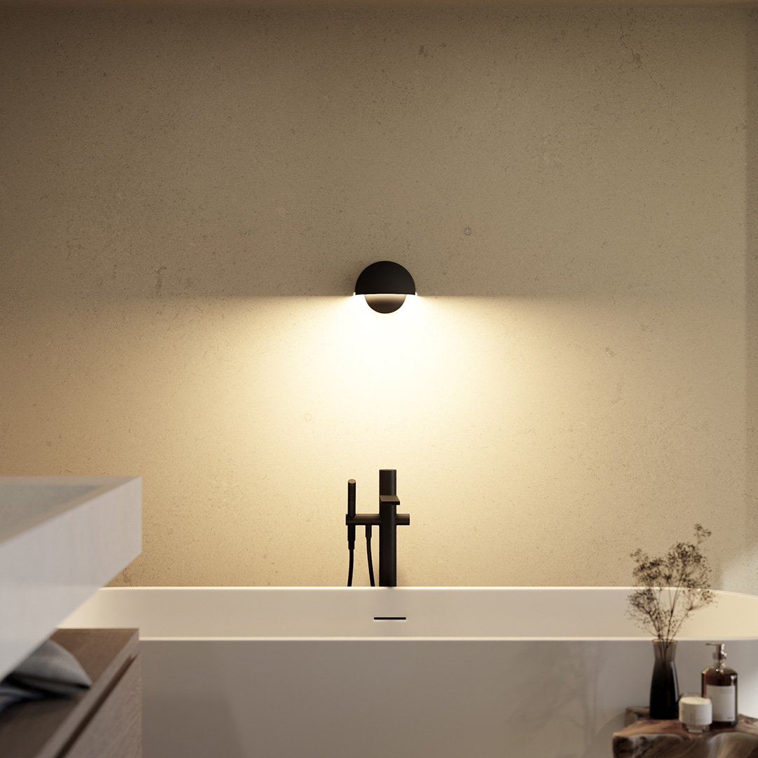SplashLume - Utomhus LED Vägglampa med Varmt Ljus