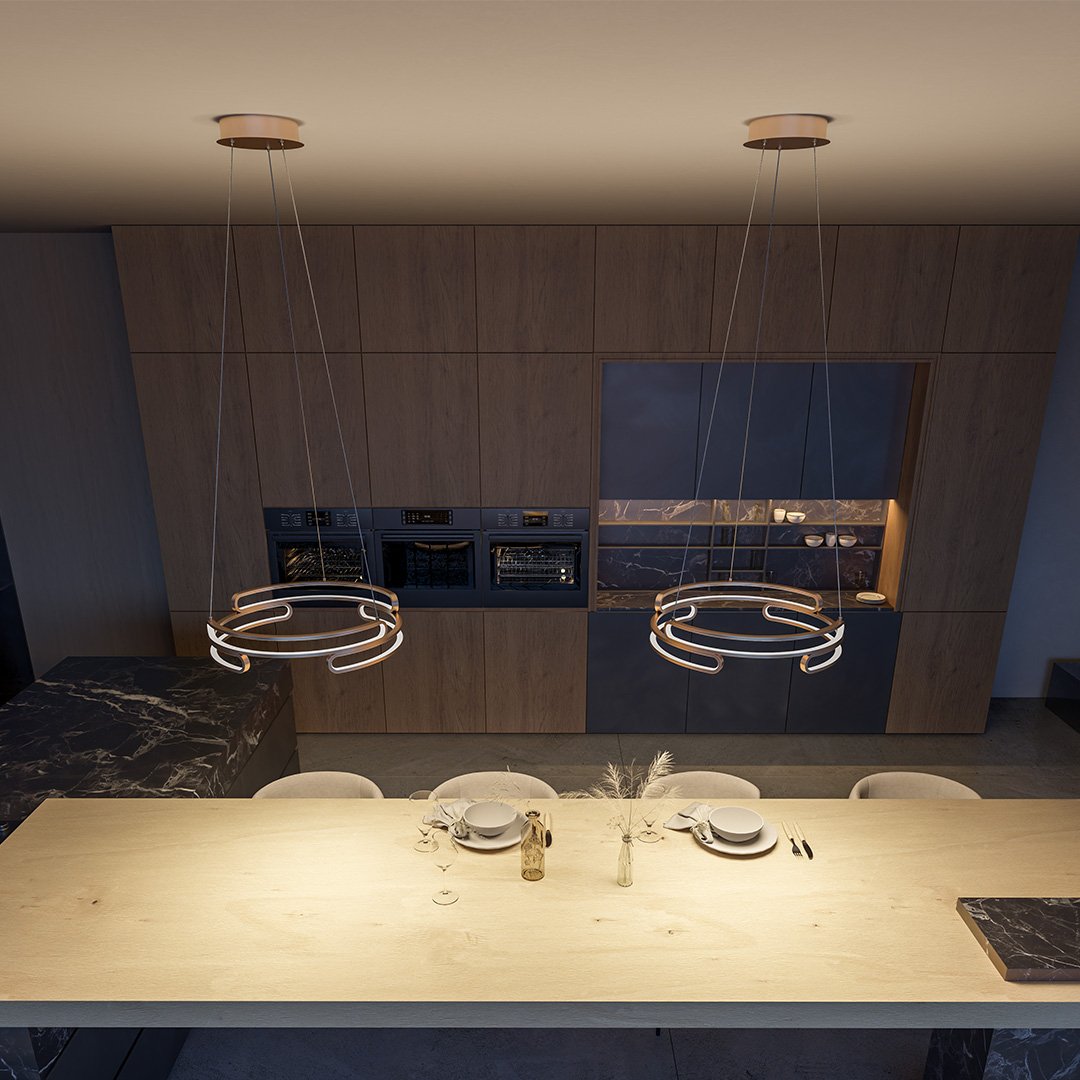 Metalis - Elegant Taklampa i Metall