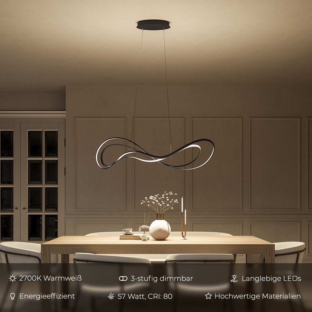 LumaPrime - Dimbar LED Taklampa med Varmt Ljus