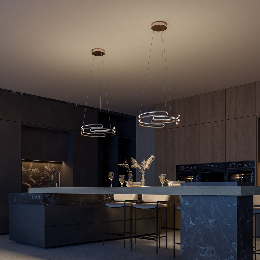 Metalis - Elegant Taklampa i Metall