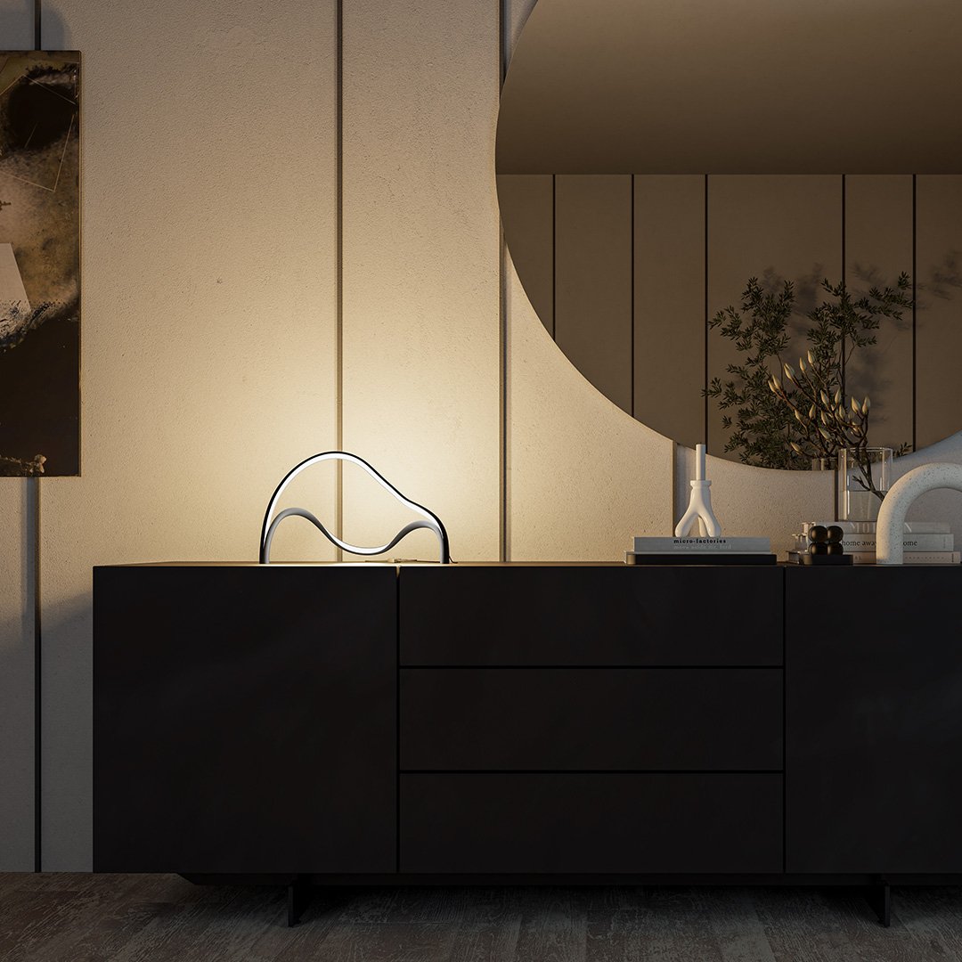 Carvallo – Minimalistisk LED Bordslampa med Stilren Design