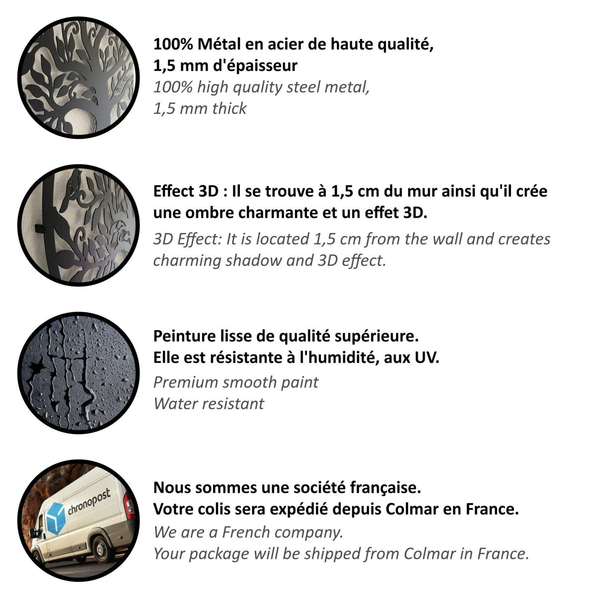 BIRDWING ART - Metallväggdekoration med fåglar för elegant boende