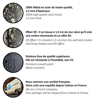 BIRDWING ART - Metallväggdekoration med fåglar för elegant boende