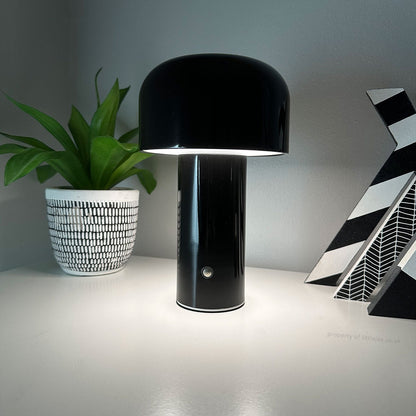 Trådlampad Svampbordslampa | USB-C Uppladdningsbar | 3 Ljusstyrkenivåer | 8&quot; Modern LED Ljus