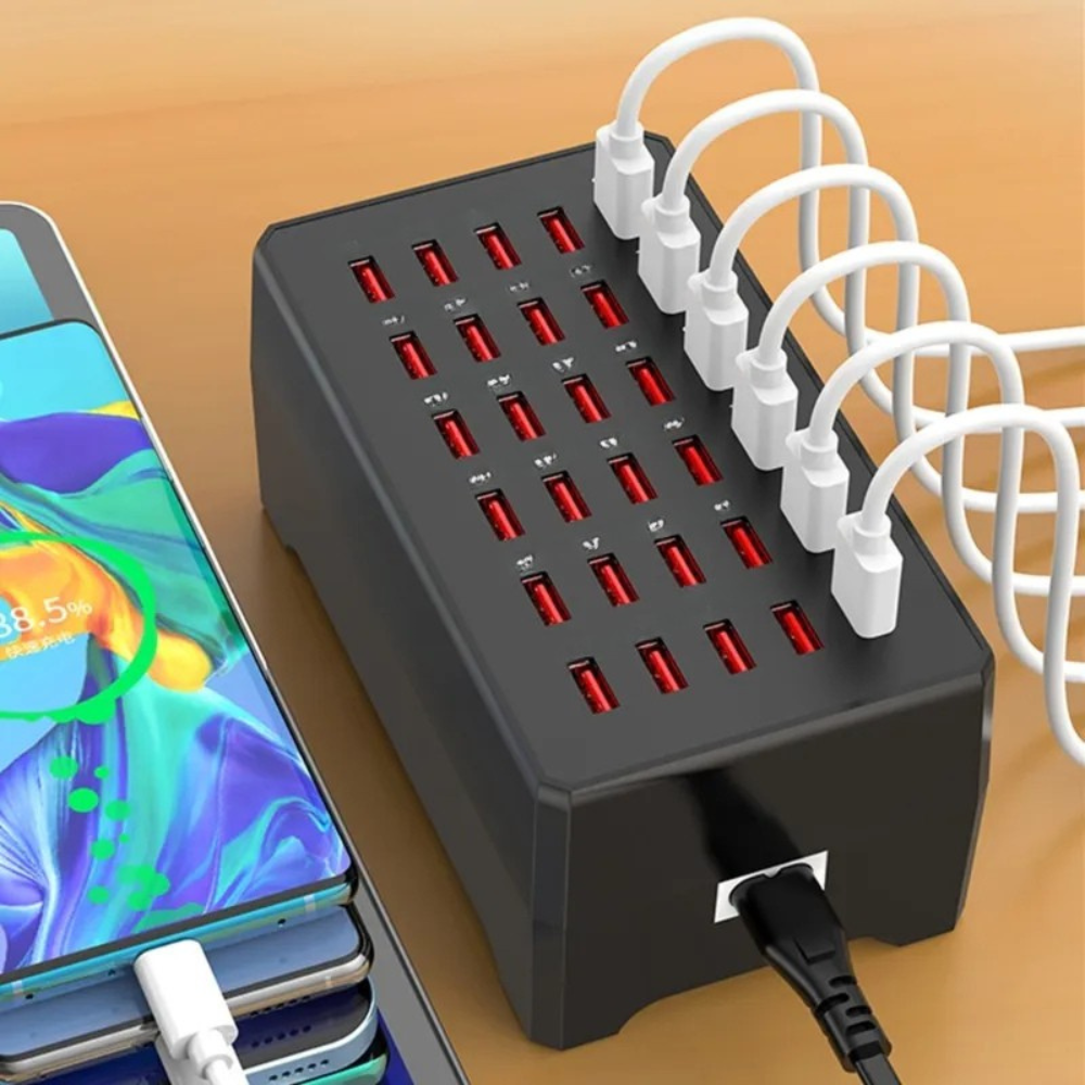 USB Laddningshub Snabbladdare Station