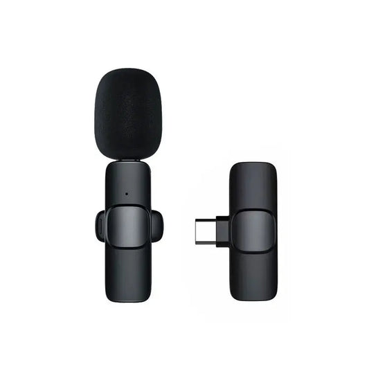 Trådlös lavalier mikrofon för smartphone – kläm-mikrofon för intervjuer vloggar