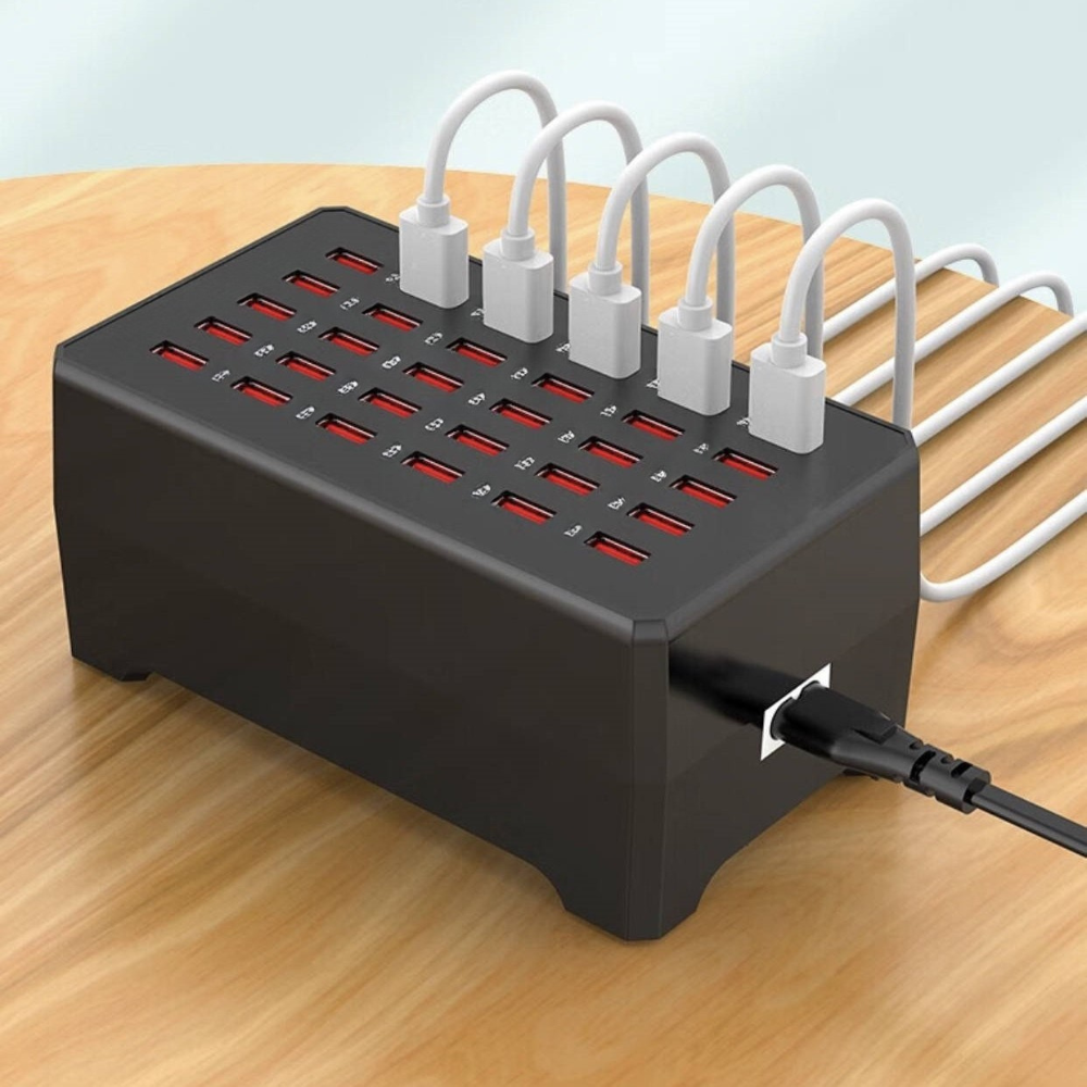 USB Laddningshub Snabbladdare Station