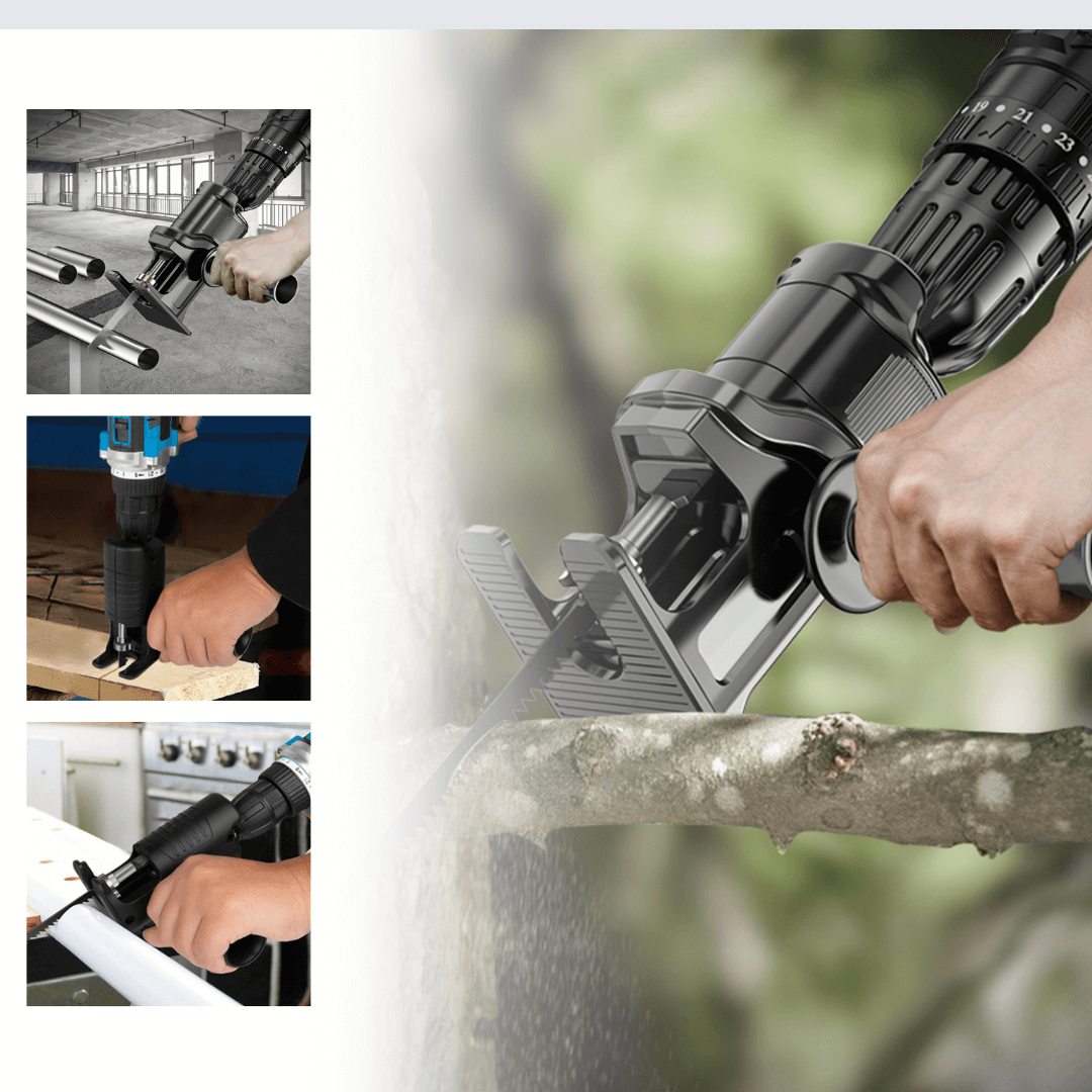 Bladeex Boradapter – Omvandla din borrmaskin till en kraftfull såg för trä- och metalskärning
