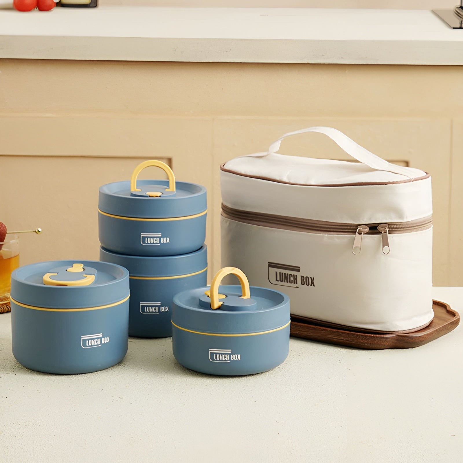 Isolerad lunchbox – Flera fack &amp; läckagesäker | Inkl. bärväska