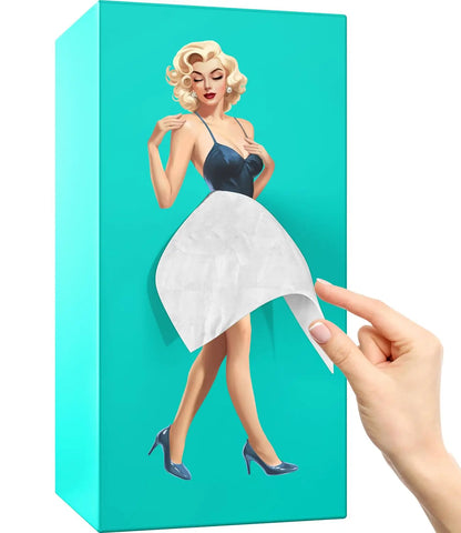 Flygande kjol vävnadslåda