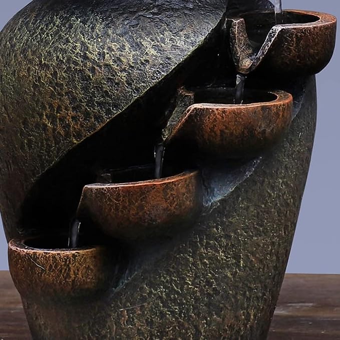 Zen Blossom Water Vase - Lugn Bonsai Dekoration med Fontän