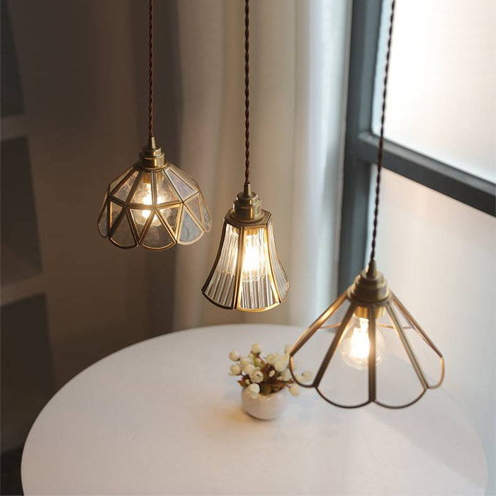 Carvallo – Elegant hängande taklampa med snodd sladd och klar kupolform