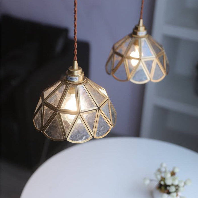 Carvallo – Elegant hängande taklampa med snodd sladd och klar kupolform