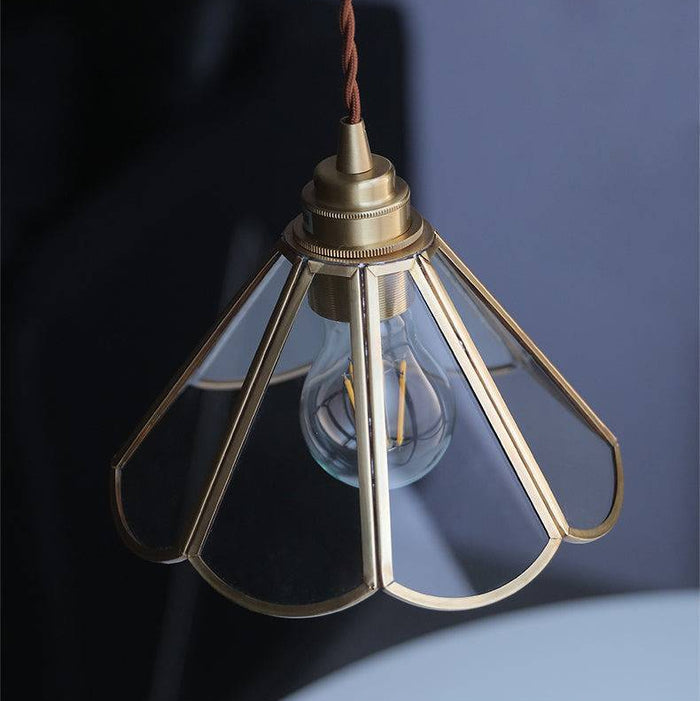 Carvallo – Elegant hängande taklampa med snodd sladd och klar kupolform