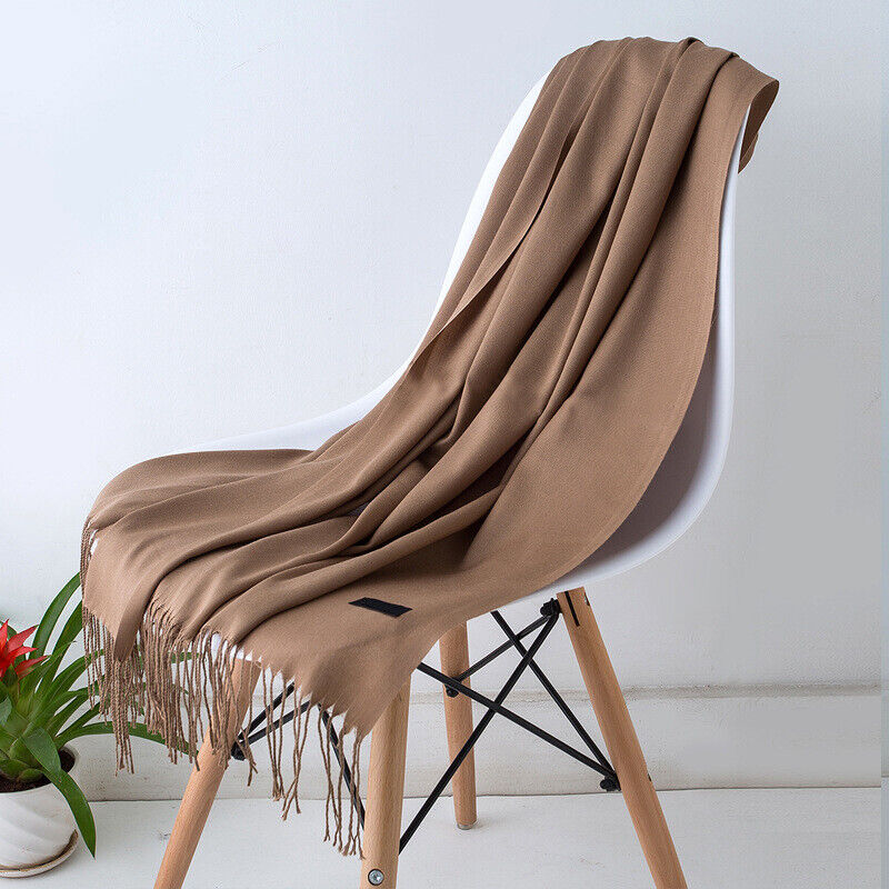 Kashmirscarf för kvinnor Mjuk Lång Vinterwrap