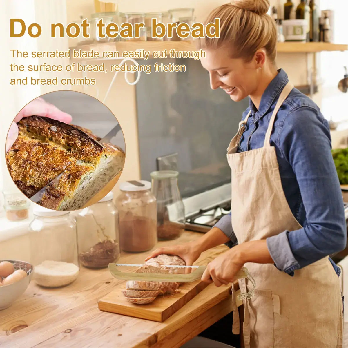 Perfekt brödkniv för mühelos skärning