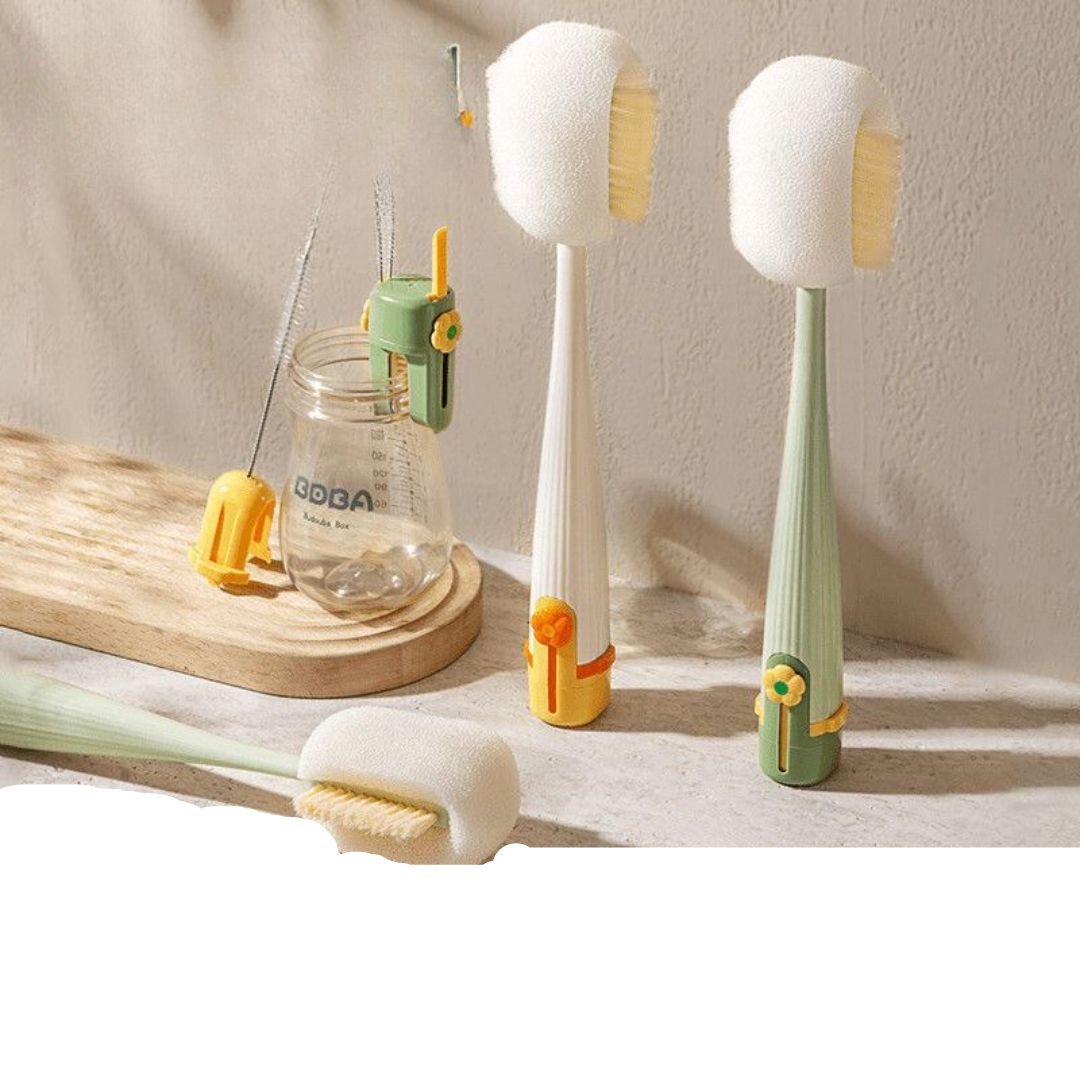 Praktisk 5i1 flaskrengörare